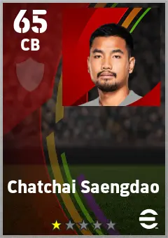 Chatchai Saengdao eFootball 2026 player card — 65 OVR CB
