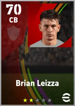 Brian Leizza eFootball 2026 player card — 70 OVR CB