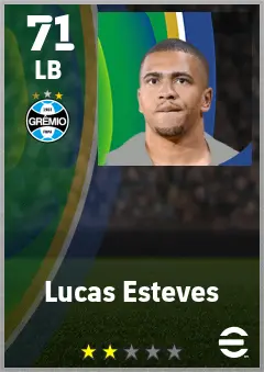Lucas Esteves eFootball 2026 player card — 71 OVR LB