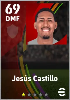 Jesus Castillo eFootball 2026 player card — 69 OVR DMF
