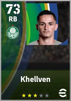 Khellven eFootball 2026 player card — 73 OVR RB