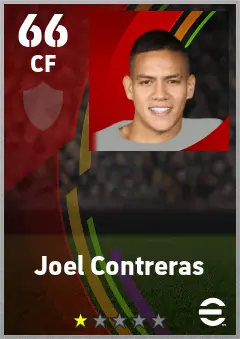 Joel Contreras eFootball 2026 player card — 66 OVR CF