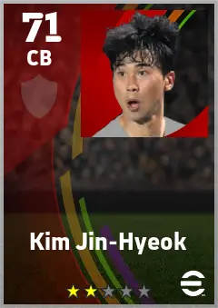 Kim Jin-Hyeok eFootball 2026 player card — 71 OVR CB