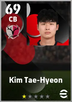 Kim Tae-Hyeon eFootball 2026 player card — 69 OVR CB