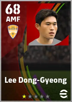 Lee Dong-Gyeong eFootball 2026 player card — 68 OVR AMF