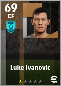 Luke Ivanovic eFootball 2026 player card — 69 OVR CF