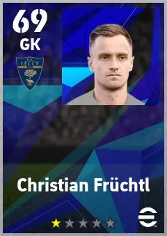 Christian Fruchtl eFootball 2026 player card — 69 OVR GK