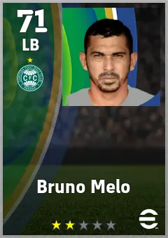 Bruno Melo eFootball 2026 player card — 71 OVR LB