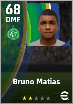 Bruno Matias eFootball 2026 player card — 68 OVR DMF