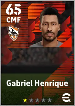 Gabriel Henrique eFootball 2026 player card — 65 OVR CMF