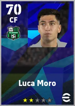 Luca Moro eFootball 2026 player card — 70 OVR CF