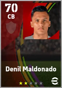 Denil Maldonado eFootball 2026 player card — 70 OVR CB