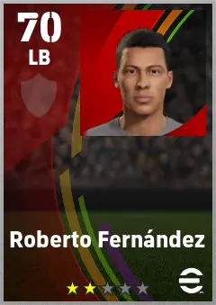 Roberto Fernandez eFootball 2026 player card — 70 OVR LB