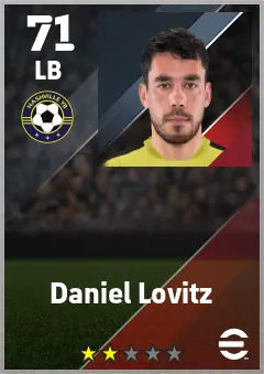 Daniel Lovitz eFootball 2026 player card — 71 OVR LB