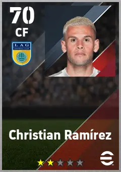 Christian Ramirez eFootball 2026 player card — 70 OVR CF