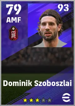 Dominik Szoboszlai eFootball 2026 player card — 79 OVR AMF