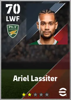 Ariel Lassiter eFootball 2026 player card — 70 OVR LWF