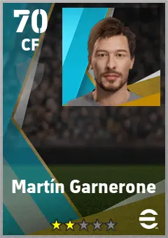 Martin Garnerone eFootball 2026 player card — 70 OVR CF