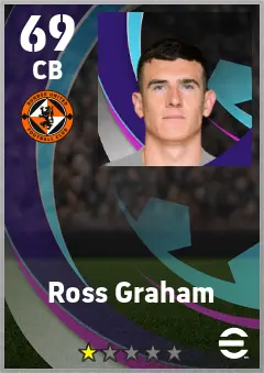 Ross Graham eFootball 2026 player card — 69 OVR CB