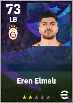 Eren Elmali eFootball 2026 player card — 73 OVR LB