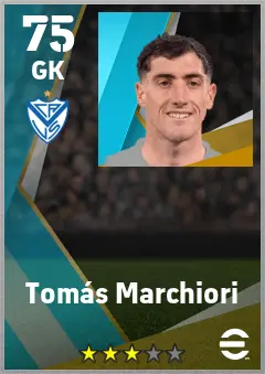 Tomas Marchiori eFootball 2026 player card — 75 OVR GK