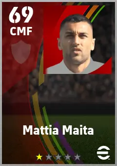 Mattia Maita eFootball 2026 player card — 69 OVR CMF