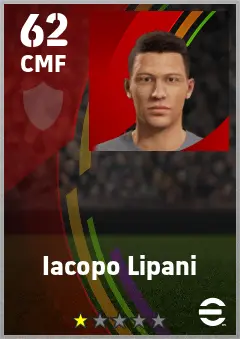 Iacopo Lipani eFootball 2026 player card — 62 OVR CMF