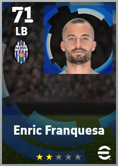 Enric Franquesa eFootball 2026 player card — 71 OVR LB