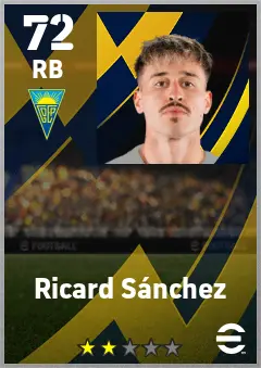 Ricard Sanchez eFootball 2026 player card — 72 OVR RB
