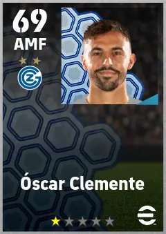 Oscar Clemente eFootball 2026 player card — 69 OVR AMF