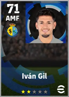 Ivan Gil eFootball 2026 player card — 71 OVR AMF