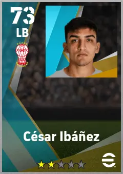 Cesar Ibanez eFootball 2026 player card — 73 OVR LB