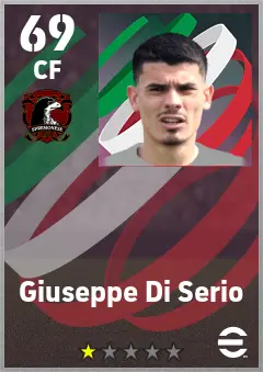 Giuseppe Di Serio eFootball 2026 player card — 69 OVR CF