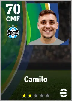 Camilo eFootball 2026 player card — 70 OVR CMF