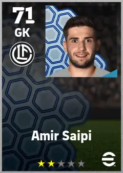 Amir Saipi eFootball 2026 player card — 71 OVR GK