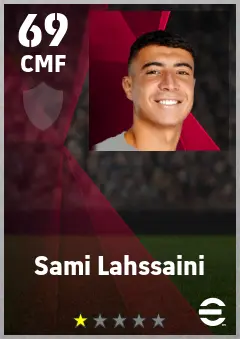 Sami Lahssaini eFootball 2026 player card — 69 OVR CMF