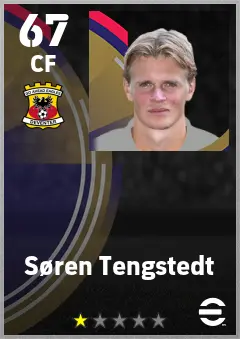 Soren Tengstedt eFootball 2026 player card — 67 OVR CF