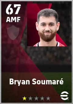 Bryan Soumare eFootball 2026 player card — 67 OVR AMF