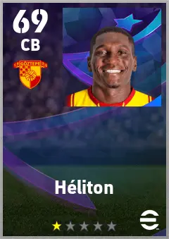 Heliton eFootball 2026 player card — 69 OVR CB