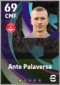 Ante Palaversa eFootball 2026 player card — 69 OVR CMF