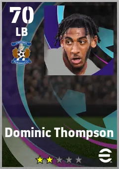Dominic Thompson eFootball 2026 player card — 70 OVR LB