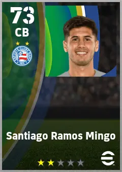 Santiago Ramos Mingo eFootball 2026 player card — 73 OVR CB
