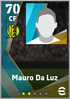 Mauro Da Luz eFootball 2026 player card — 70 OVR CF