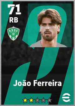 Joao Ferreira eFootball 2026 player card — 71 OVR RB
