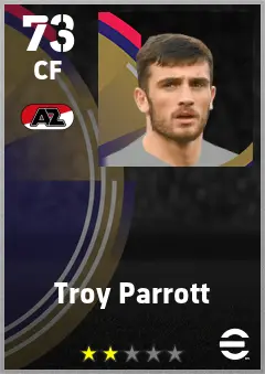 Troy Parrott eFootball 2026 player card — 73 OVR CF