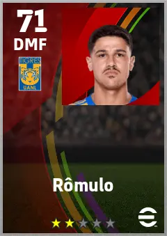 Romulo eFootball 2026 player card — 71 OVR DMF