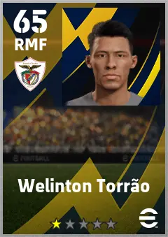 Welinton Torrao eFootball 2026 player card — 65 OVR RMF