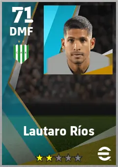 Lautaro Rios eFootball 2026 player card — 71 OVR DMF