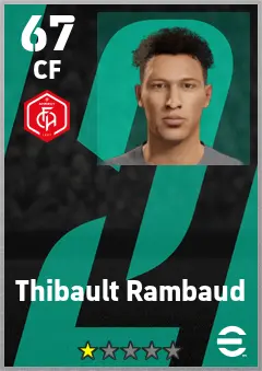 Thibault Rambaud eFootball 2026 player card — 67 OVR CF