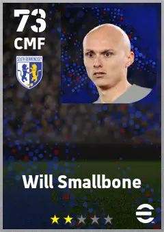 Will Smallbone eFootball 2026 player card — 73 OVR CMF